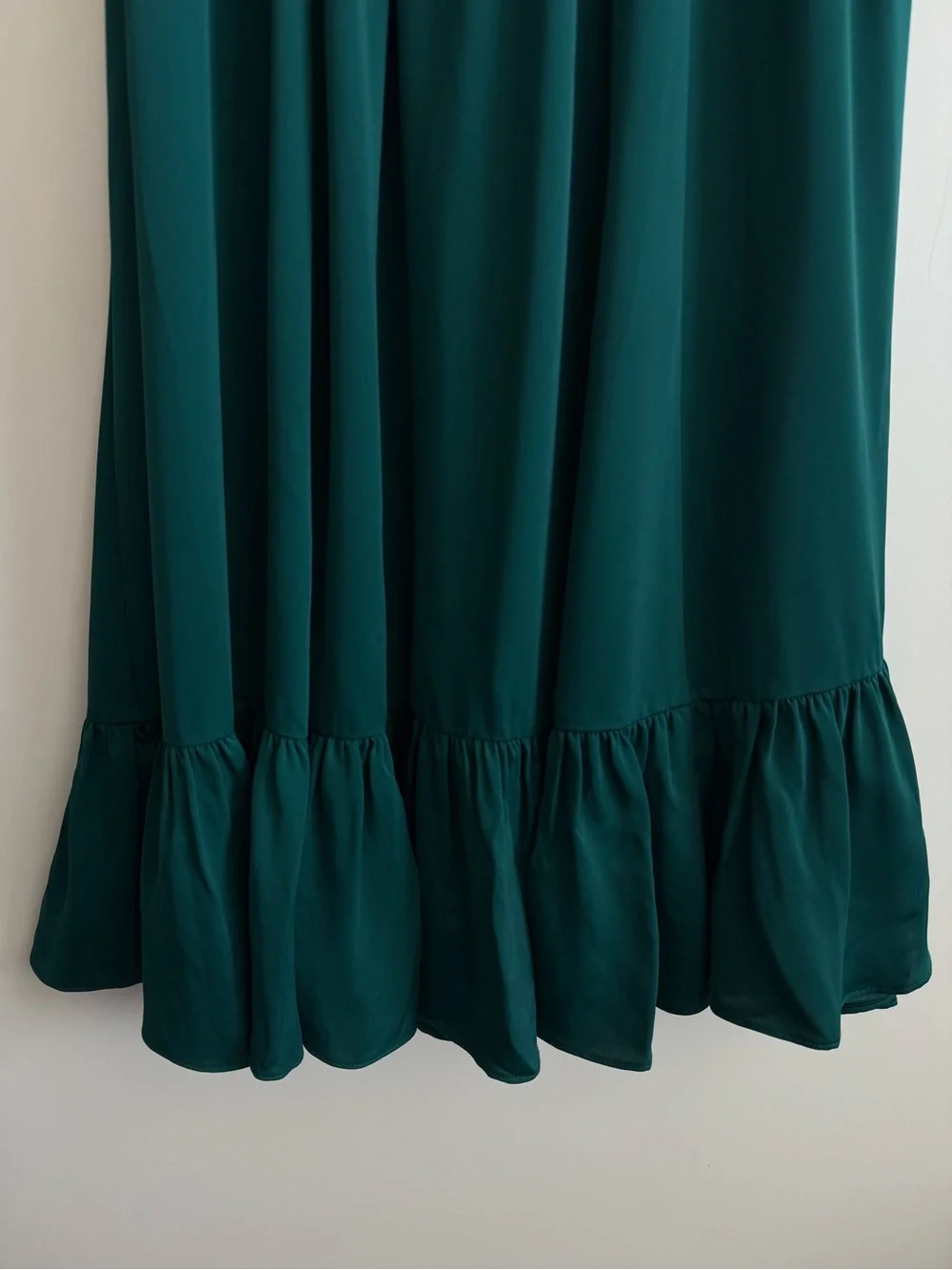 J. CREW Drapey Spaghetti Strap Dress Green Size 8